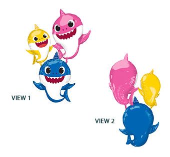 Baby Shark Balloon 66" Foil - Party Decoration - Image 1