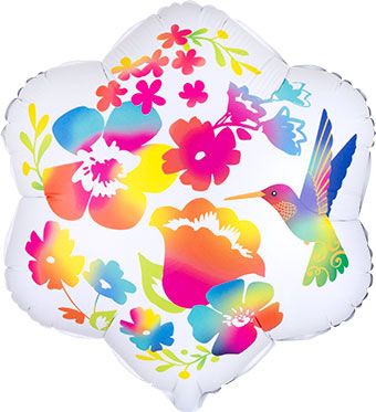 Watercolor Flower Balloon - 5-Pack - Image 1