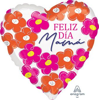 FELIZ DIA MAMA Balloons - 5-Pack - Image 1