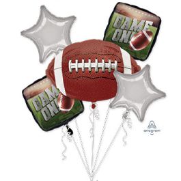 Football Game On Foil Balloon Bouquet Decoration - Image 1