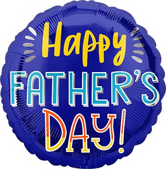 Happy Father's Day Foil Balloon Decoration | Blue - Image 1
