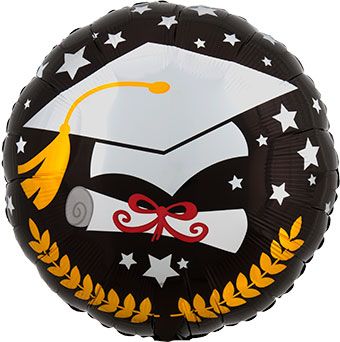 Graduation Balloon 5-Pack - 18 Inch Foil - Image 1
