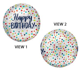 Happy Birthday Balloon - 3-Pack - Image 1