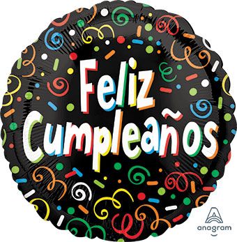 Feliz Cumpleaños Balloon - 5-Pack - Image 1
