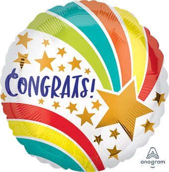 Congrats Balloon - 5-Pack - Image 1