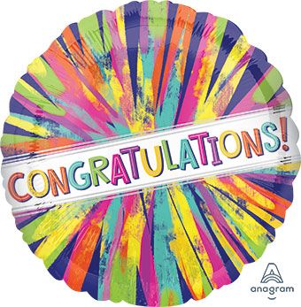 Congratulations Balloon - 5-Pack - Image 1