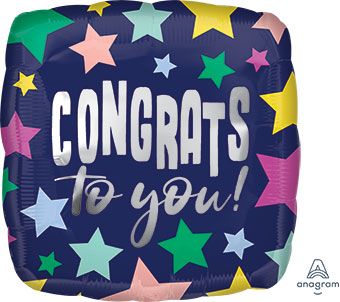 Congrats Balloon - 5-Pack - Image 1