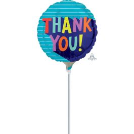 Thank You Balloon 9 Inch Round Foil - Celebration - Image 1