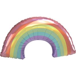 Iridescent Pastel Rainbow Foil Balloon 30 Inch - Image 1