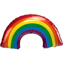 Large Rainbow Balloon Arch Decoration 34 Inch - Party Supplies - Image 1
