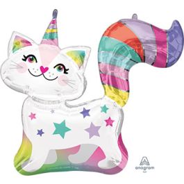 Caticorn Foil Balloon 31 Inch - 1 Pack - Image 1