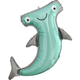 Hammerhead Shark Foil Balloon - Large Shaped Decoration - Image 1