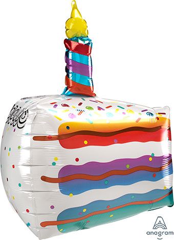 Cake Slice Balloon 25" Foil - Birthday Party - Image 1