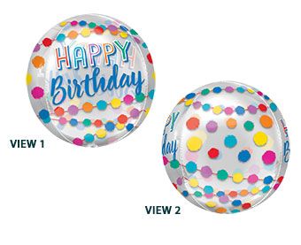 Happy Birthday Balloons - 3-Pack - Image 1