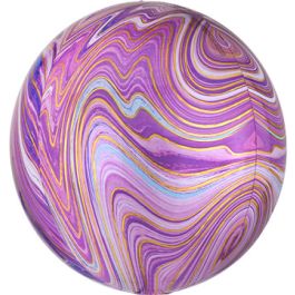 Purple Marble ORBZ Balloon 16 Inch - 3-Pack - Image 1