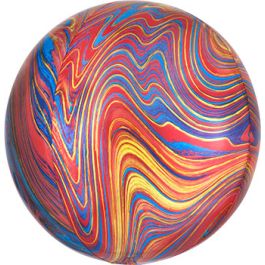 Multi Color Marble Balloon 16 Inch - Specialty Party Decor - Image 1