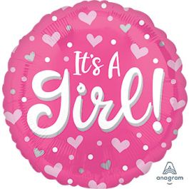 It's A Girl Foil Balloon 18 Inch - Image 1