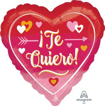 ¡Te Quiero! Heart Balloons - 3-Pack - Image 1