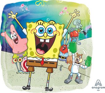 SpongeBob Balloon 18 Inch - 5-Pack - Image 1