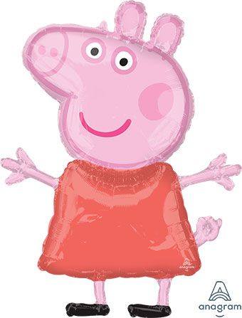 Peppa Pig Balloon 3-Pack 32 Inch Foil - Image 1