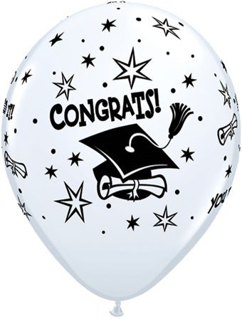 Congrats Graduation Balloons - Bag of 50 - Image 1
