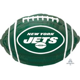 New York Jets Football Foil Balloon 18 Inch - Image 1