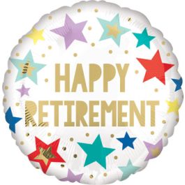 Happy Retirement Foil Balloon 18 Inch - 5-Pack - Image 1