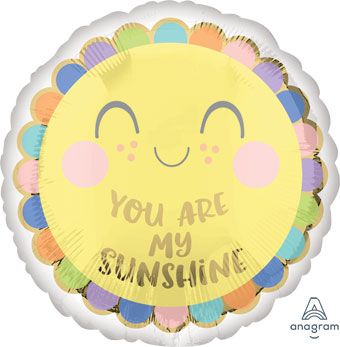 Sunshine Balloon 18" - 5-Pack - Image 1