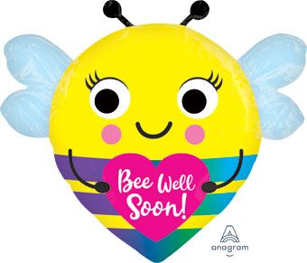 Bee Well Soon Balloons - 5-Pack - Image 1