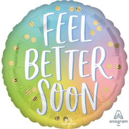 Ombre Foil Balloon 18 Inch - Feel Better Soon - Image 1