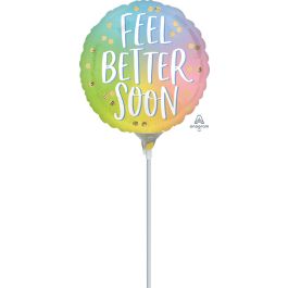 Ombre Feel Better Balloon 9 Inch Round - Get Well Gift - Image 1