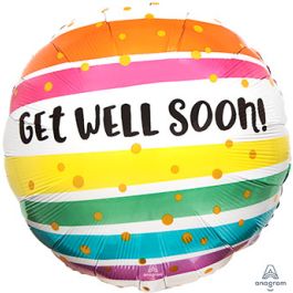 Get Well Soon Balloon 18 Inch - 5-Pack - Image 1