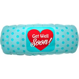 Get Well Soon Balloon - Large Heart Shape Foil Decoration - Image 1