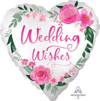 Wedding Wishes Balloon - 5-Pack - Image 1