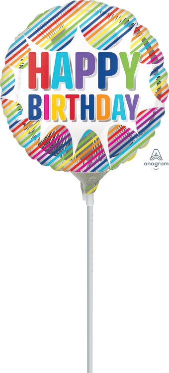 Happy Birthday Balloon - 5-Pack - Image 1