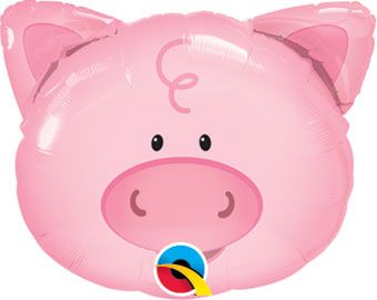 Playful Pig Balloons - 5-Pack - Image 1