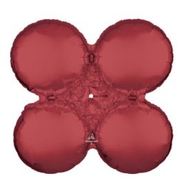 Large Burgundy Foil Balloons - Elegant Party Decoration - Image 1