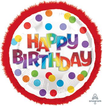 Happy Birthday Balloon 18" Foil - Party Supplies - Image 1