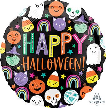 Happy Halloween Balloon - 5-Pack - Image 1