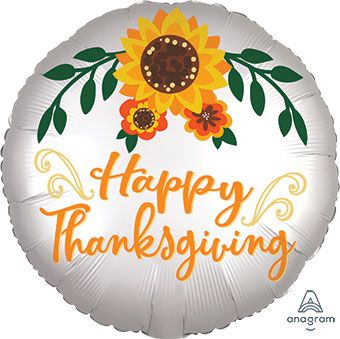 Happy Thanksgiving Balloon - 5-Pack - Image 1