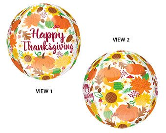 Thanksgiving Balloons - 3-Pack - Image 1