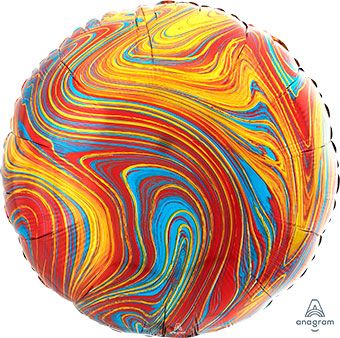 Multi-Color Marble Balloons - 5-Pack - Image 1