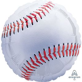 Baseball Foil Balloon 28 Inch - Championship Style - Image 1