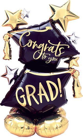 Graduation Balloon 51" Foil - Congrats to You - Image 1