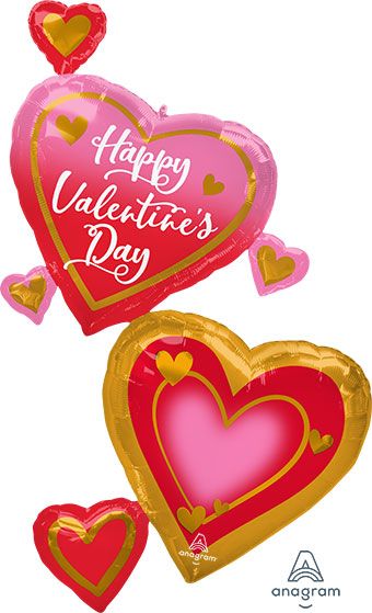 Valentine's Day Balloons - 3-Pack - Image 1