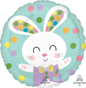 Spotted Bunny Balloons - 5-Pack - Image 1