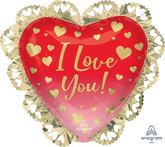 I Love You Heart Balloons - 3-Pack - Image 1
