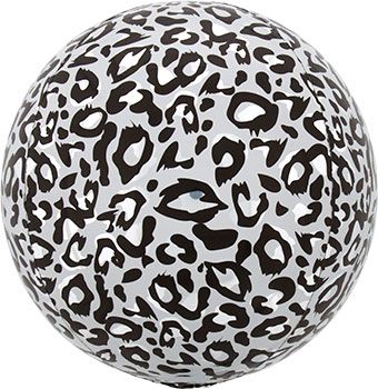 Snow Leopard Print Balloons - 3-Pack - Image 1