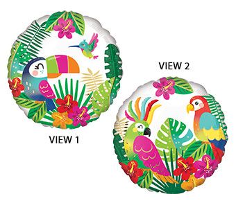 Tropical Paradise Balloons - 5-Pack - Image 1