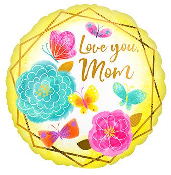 Love You Mom Balloon - 5-Pack - Image 1